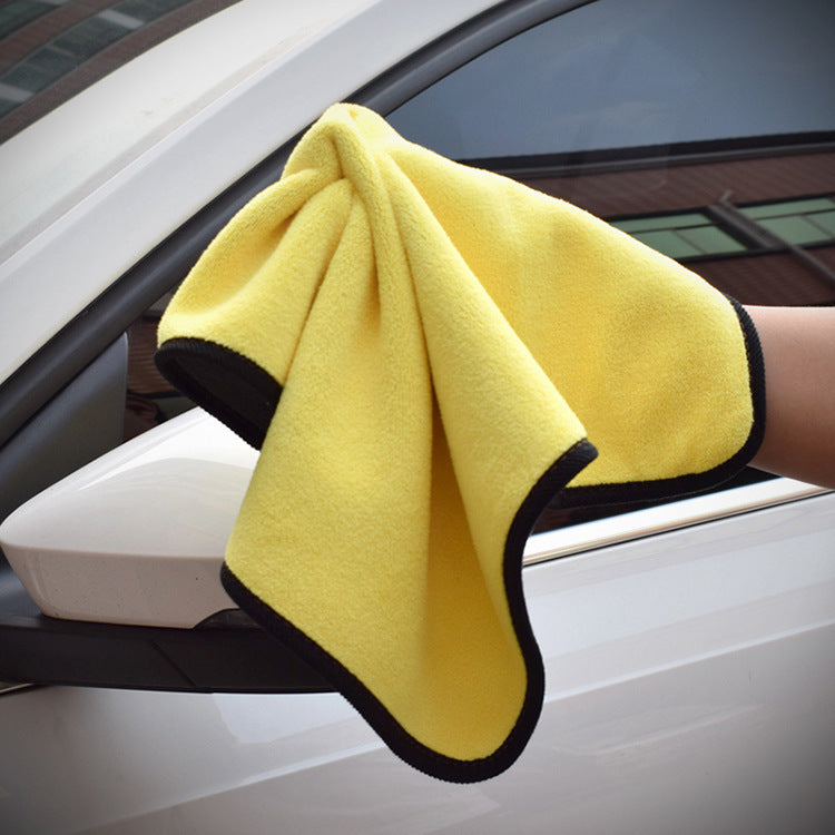 Tweekleurige dubbelzijdige autowashanddoek voor dubbel gebruik