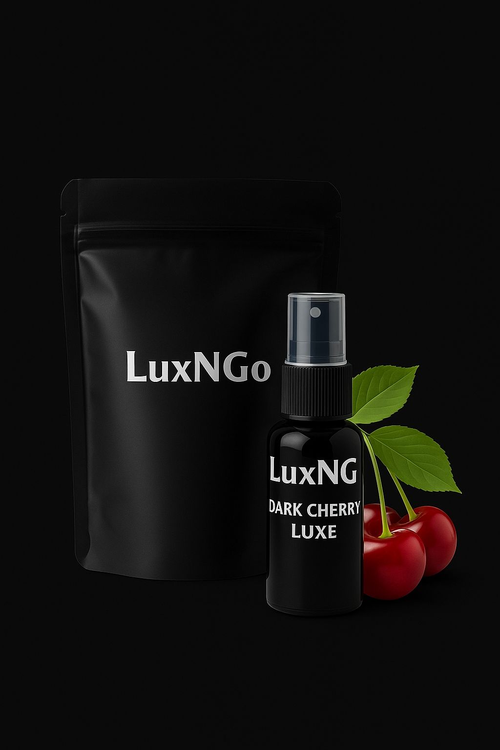 LuxNGo Auto Parfum – Dark Cherry Luxe | 30ml Sprayfles
